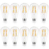 GvvooHome front view of Edison bulb showing shape and finish for stylish lighting