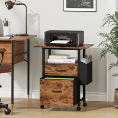 GYIIYUO top supporting a large office printer to demonstrate weight capacity and stability