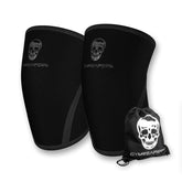 Gymreapers front view knee sleeves showing snug fit and firm support