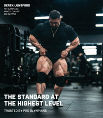 Gymreapers sleeve in use during squat demonstrating stability under load