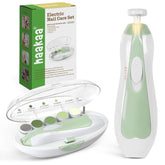 haakaa front view of electric baby nail file showing compact design and safety