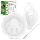 haakaa front view of two milk collectors showing compact design and discreet benefit