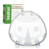 haakaa Ladybug front view shows compact shape and discreet fit benefit