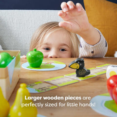 HABA First Orchard chunky color die closeup for easy toddler rolling and matching
