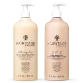 Hairitage front packaging duo showing both 21oz bottles and value benefit
