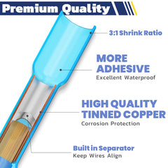 haisstronica connector in use with heat gun illustrating even shrink and reliable sealing