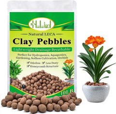 Halatool front packaging showing 10 lb LECA bag and clear labeling for easy selection