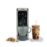 Hamilton Beach front view showing compact 5.5-inch design and controls for space saving
