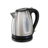Hamilton Beach front view showing kettle design and fast boil benefit