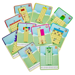 hand2mind three assembled Numberblocks demonstrating counting