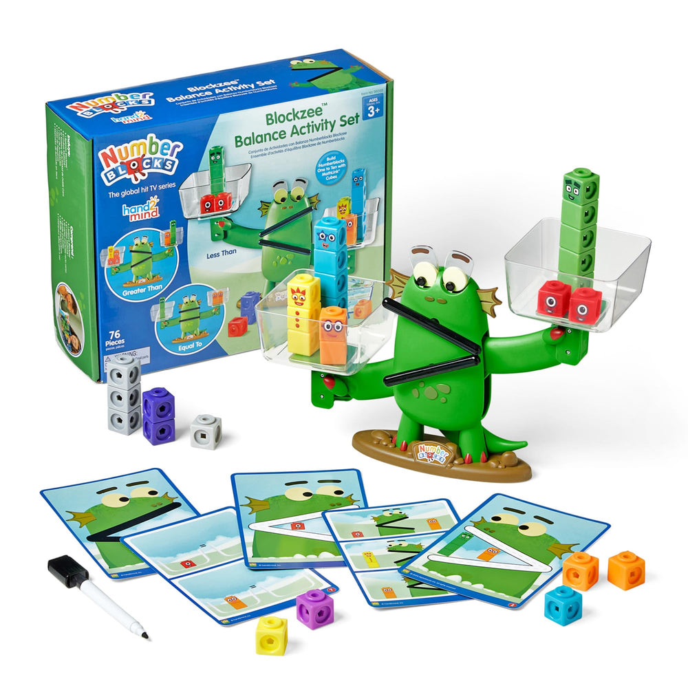 hand2mind Numberblocks front packaging showing contents and learning benefits