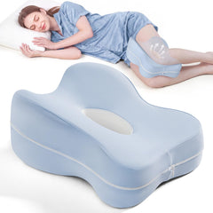 HANQIMER front view of extended knee pillow showing full thigh support and alignment