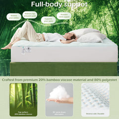 Hansleep elastic deep-pocket skirt detail illustrating secure fit on deep mattresses