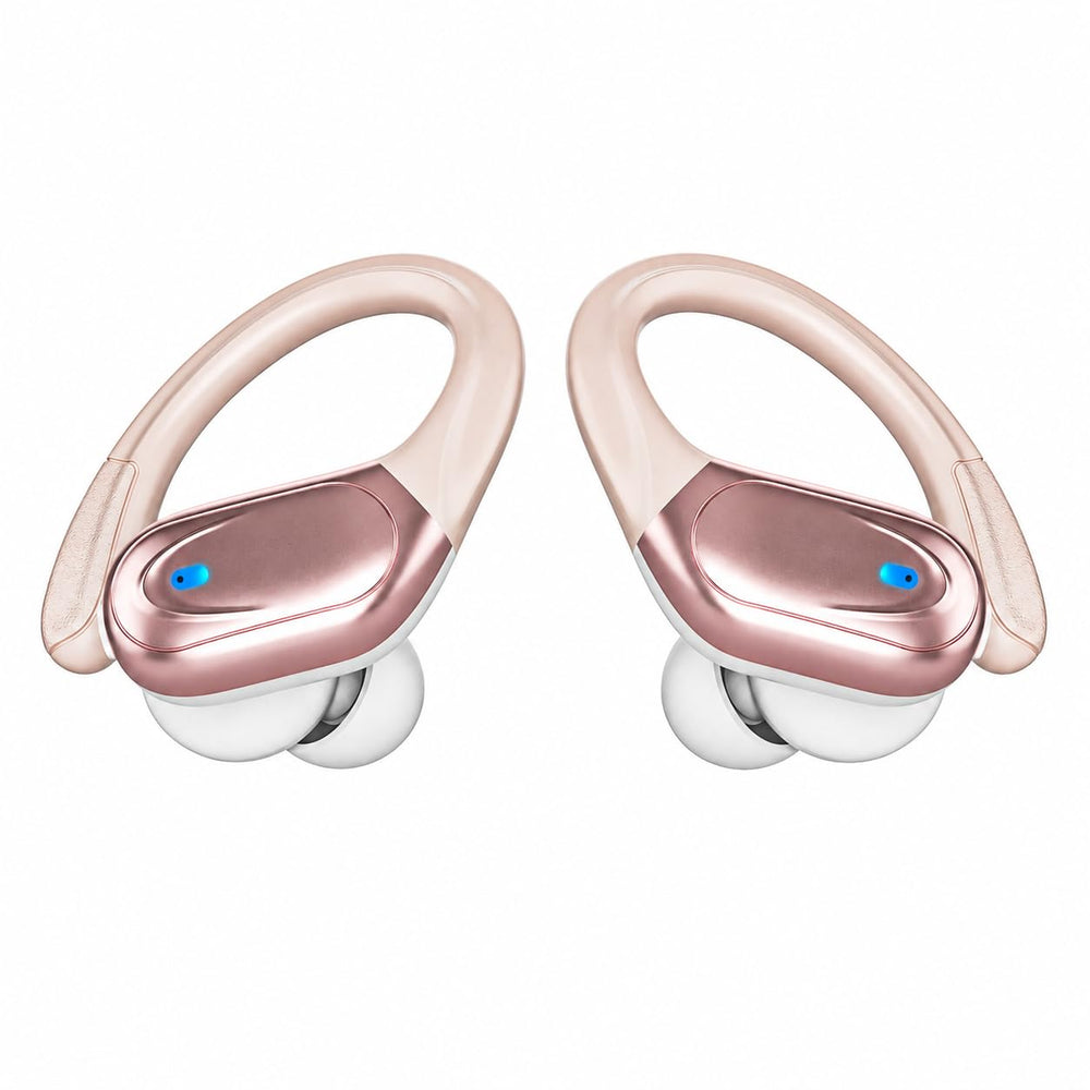 HAOYUYAN earbuds front packaging showing model and compact case benefits