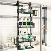 HapiRm front view over the door caddy showing organized storage benefit