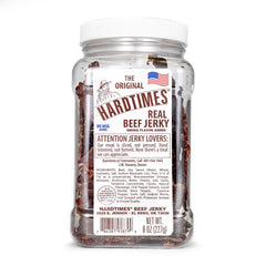Hardtimes front jar showing branding and 8 oz size, ready-to-eat benefit