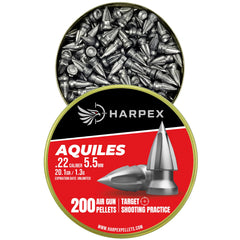 HARPEX close-up heap of pellets showing uniform skirts and consistent shape for accuracy
