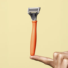Harry's blade edge detail illustrating sharpness for closer shaves