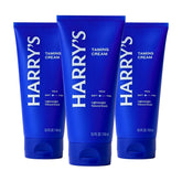Harry's product front packaging showing three 5.1 fl oz tubes benefits convenient supply
