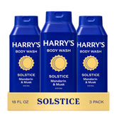 Harry's Solstice front packaging showing bottle and scent branding with clarity and appeal