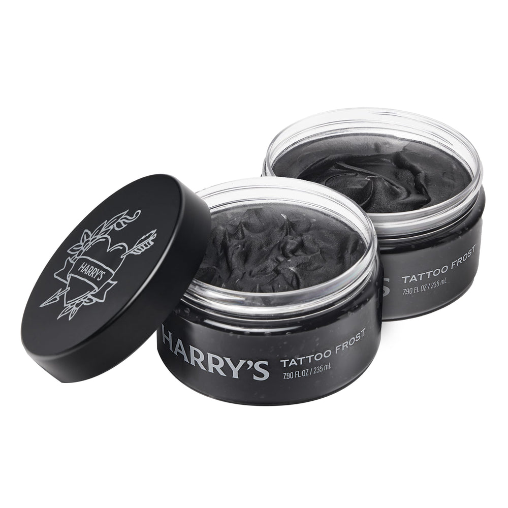 Harry’s front packaging view showing two-pack and product benefit