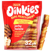 Hartz Oinkies front packaging showing 32-count pack and benefit of tasty chews