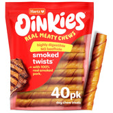 Hartz Oinkies front packaging showing resealable bag and product count