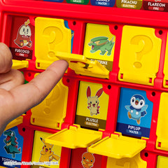 Hasbro kids playing Guess Who? Pokémon Edition building questioning skills