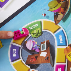 Hasbro Gaming colorful player pegs detail showing six peg colors for personalization