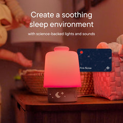 Hatch Baby soft light glowing to create calm nursery atmosphere