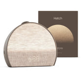 Hatch Restore 3 front view showing cocoa finish and compact design for tidy nightstands