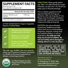 HAVASU NUTRITION dropper close-up dispensing precise mullein doses quickly