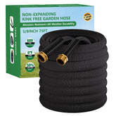 HDKing front view of 75FT hose showing lightweight design and steady flow benefit