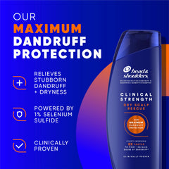 Head & Shoulders shampoo dispensing foam with visible lather for effective cleansing