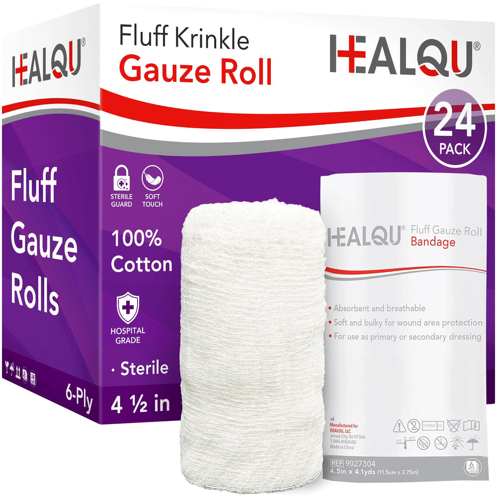 Healqu front packaging showing sterile 24-pack and product details for easy selection