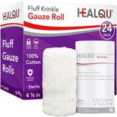 Healqu front packaging showing sterile 24-pack and product details for easy selection