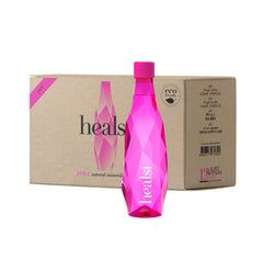 Healsi fuchsia bottle front view showing clean design and portability benefit