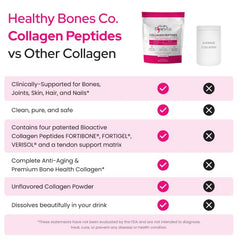 Healthy Bones Co. powder texture close-up, smooth mixability benefit