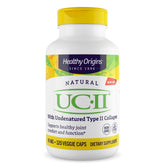 Healthy Origins bottle front view showing supplement benefit for joint comfort