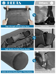 HEETA adjustable shoulder straps visible for comfortable carrying during outings