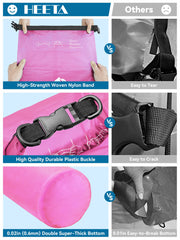 HEETA waterproof phone case included with bag allowing touch-screen use