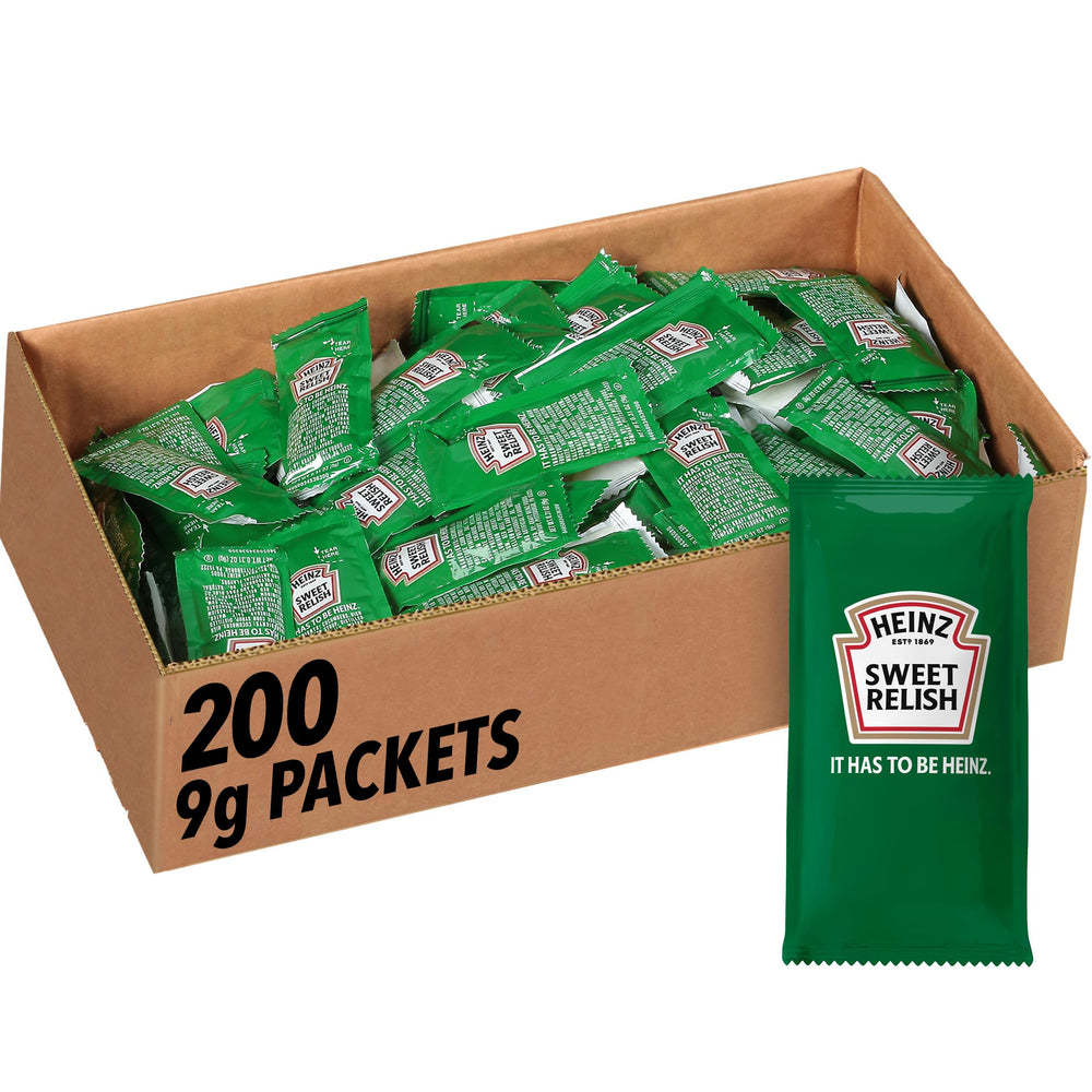 HEINZ front view of packet case showing brand and bulk convenience