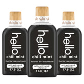 hello bottle front view showing label and sleek design for fresh breath