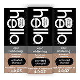 hello front packaging showing three-tube pack and product benefits