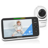 HelloBaby front view of 6-inch monitor showing clear display and easy reading