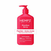 Hempz front bottle view showing Brazilian Berry scent and size