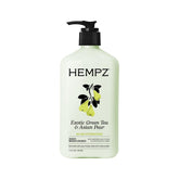 Hempz front bottle showing label and scent, highlights generous 17 fl oz size