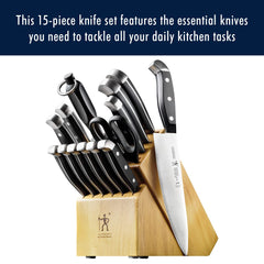 HENCKELS santoku blade granton dimples preventing food sticking during slicing
