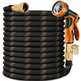HENCUK front view of 100 ft hose showing full length and color benefits