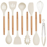 HENKELIVING utensil set front packaging showing complete 10-piece collection and benefits